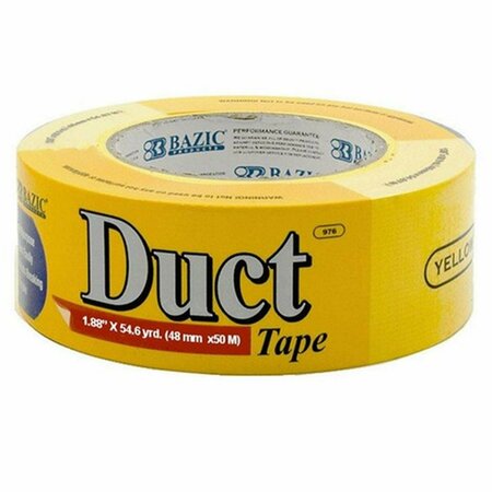 BAZIC PRODUCTS Bazic  1.88&quot; X 60 Yards Yellow Duct Tape, 12PK BA36634